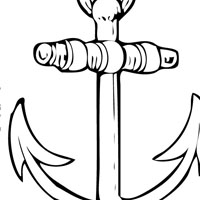 Anchor coloring page