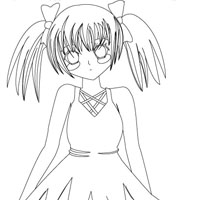 Girl coloring page