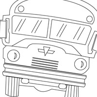 Autobus coloring page