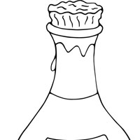 Bottle coloring page