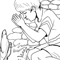 praying child