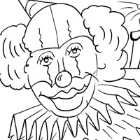 Clown coloring book