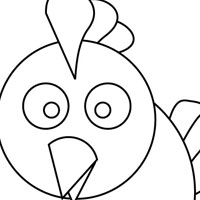 Chicken coloring page