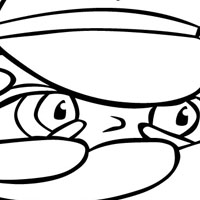 Clam coloring page