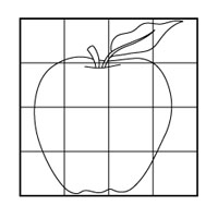 apple coloring page