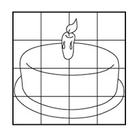 cake coloring page