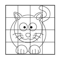 cat coloring page