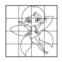 Fairy coloring page