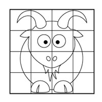 goat coloring page