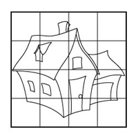 house coloring page