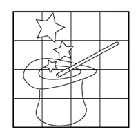 magic hat coloring page