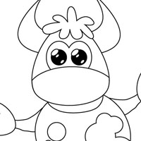 Cow coloring page