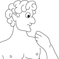 David coloring page