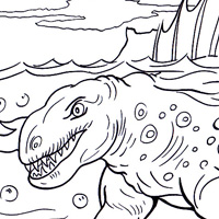 Dimetrodon dinosaur coloring page