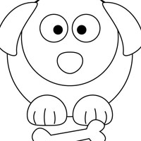 Dogs coloring page