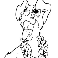 Dog coloring page