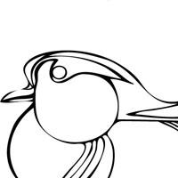 Duck coloring page