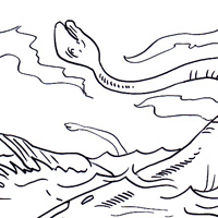 Elasmosaurus coloring for kids