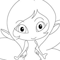 Fairy coloring page