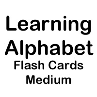 flashcards medium letters