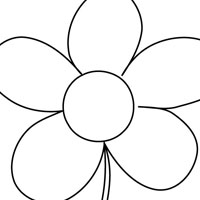 Flowers coloring page