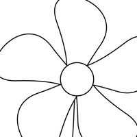 Flower coloring page