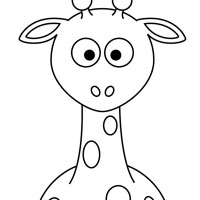 Giraffe coloring page