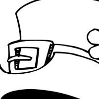 Hat coloring page