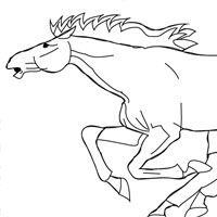 Horse coloring page