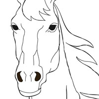 Horse coloring page