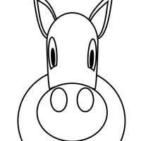 Horse coloring page