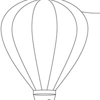Air Baloon coloring page