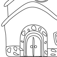 House coloring page