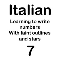 italian number sept handout