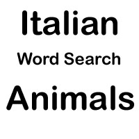italian word search animals
