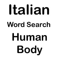 italian word search body