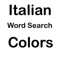 italian word search colors