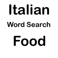 italian word search food 