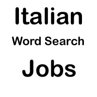 italian word search jobs