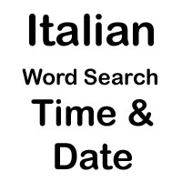 italian cross word time and date