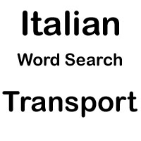 italian cross word transport