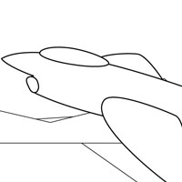 Jet coloring page