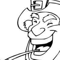 Leprechaun coloring page