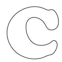 Letters coloring page