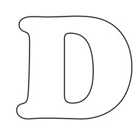Letters coloring page