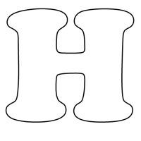 Letters coloring page