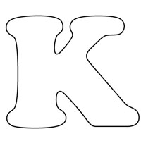 Letters coloring page
