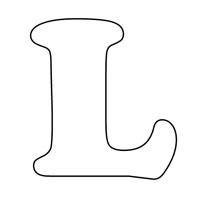 Letters coloring page