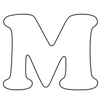Letters coloring page