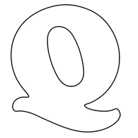 Letters coloring page